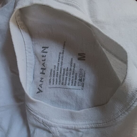 Men's T-shirt Medium Van Halen 1984 Tour Of The World T-Shirt 100% Cotton - Picture 3 of 3